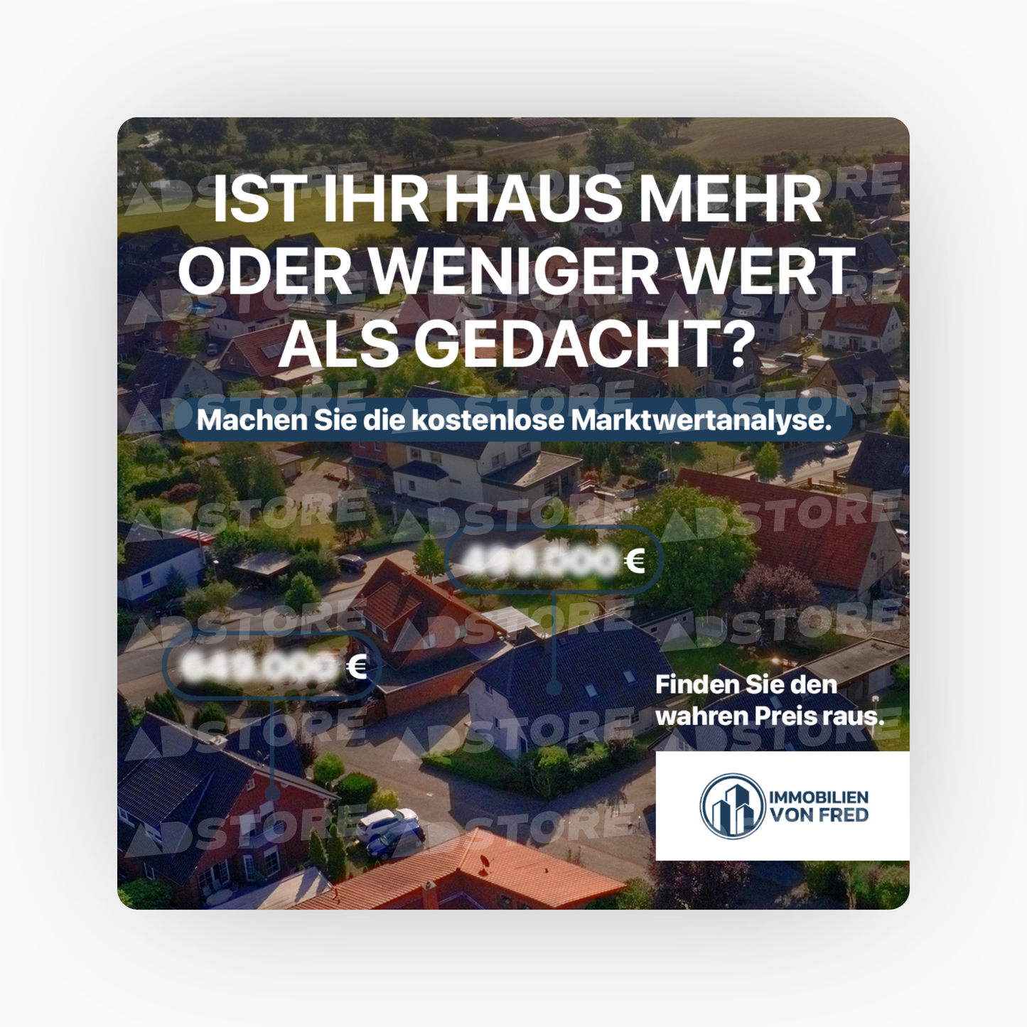 Marktwertanalyse - Blurry Map