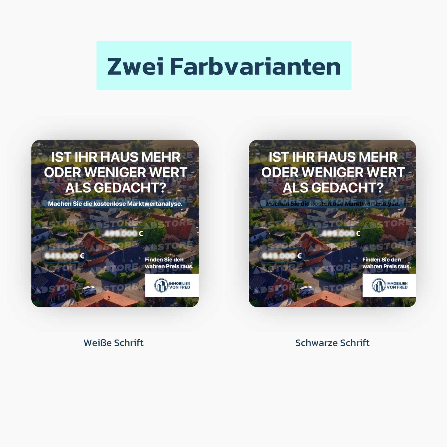 Marktwertanalyse - Blurry Map